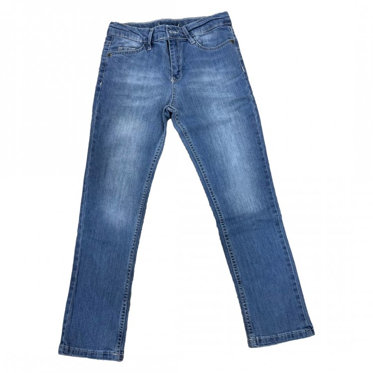 Erkek Jeans Buz Mavi Pantolon