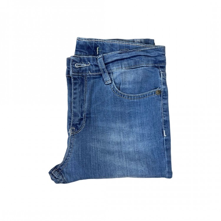 Erkek Jeans Buz Mavi Pantolon